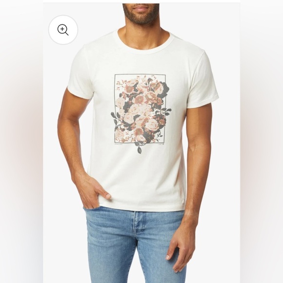 Joe's Jeans Other - Joes Jeans Men's Vintage Floral Graphic Crew Neck Tee shirt White Large EUC